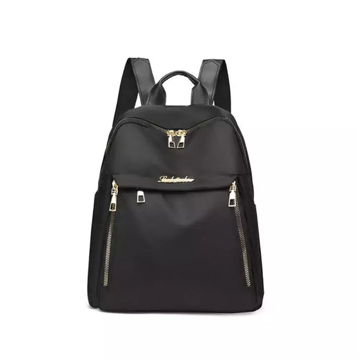 Simples Preto Grande Capacidade Mochilas para Mulheres, Bolsa de Viagem, Sólida Harajuku Student Schoolbag, Mochila Oxford, Unisex Bags