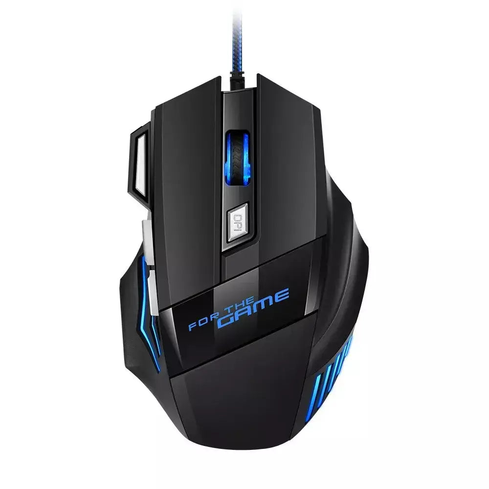 1 pc novo mouse para jogos usb hipervelocidade rgb retroiluminado ergonômico mouse para jogos 7d esports mouse com fio para computador portátil gamer