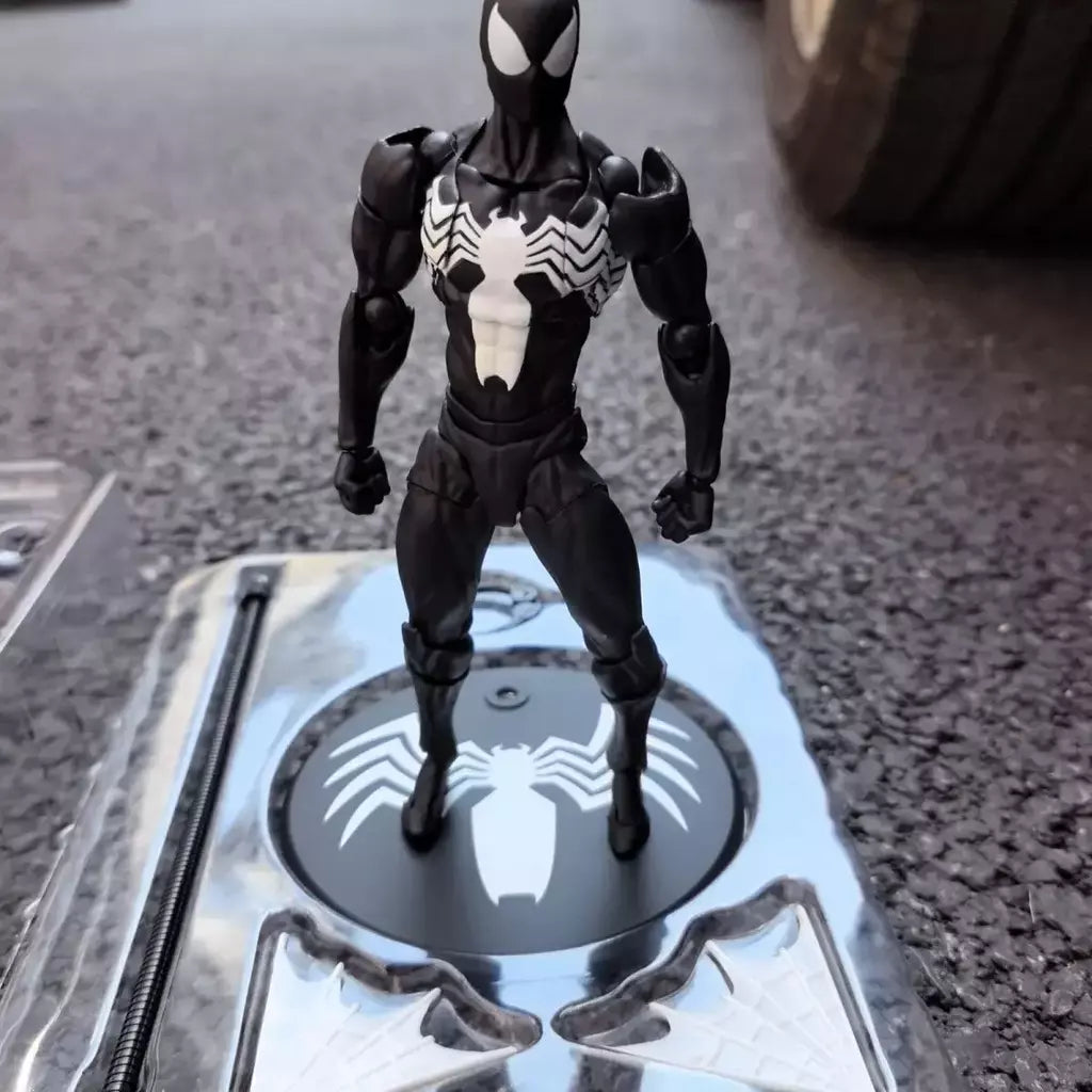 Novos brinquedos bagunça figura do homem-aranha terno preto vizinho simbionte messto brinquedos escarlate vizinho figura de ação ct brinquedos preto vermelho homem aranha