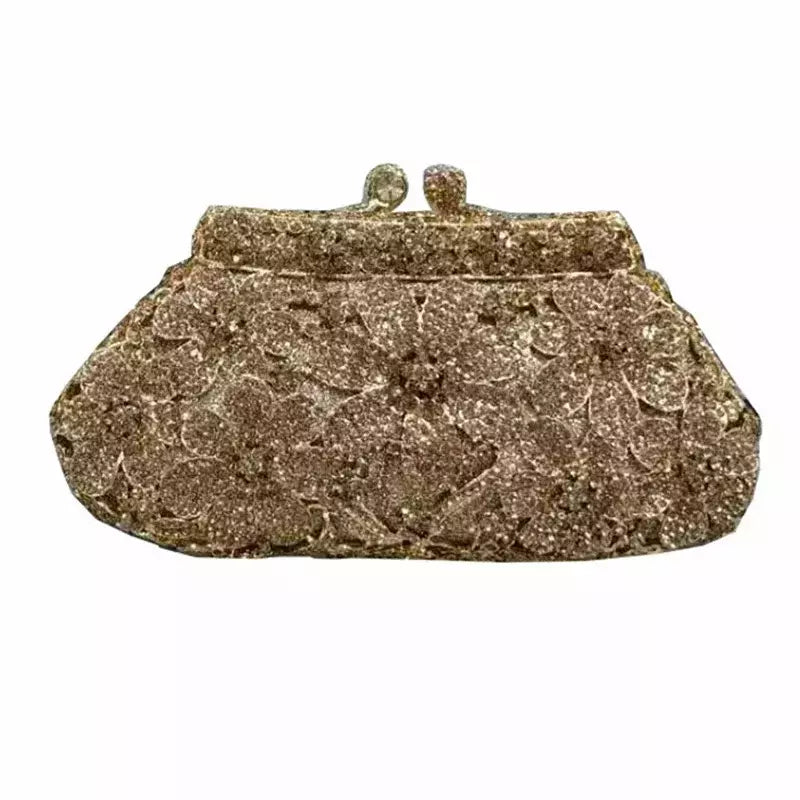 Bolsa de casamento nupcial cristal bling para mulheres, forma de flor, bolsa diamante, bolsas de luxo, moda bolsa de baile, nova