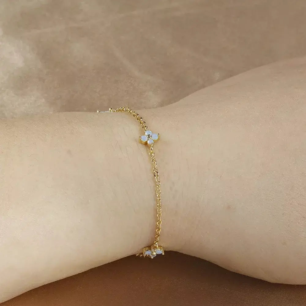 Novo aço inoxidável zircão colares para mulheres 18k banhado a ouro quatro folhas grama colar corrente colar de luxo jóias presente