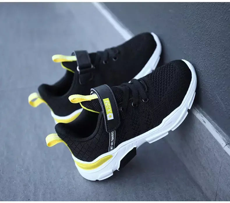 Crianças sapatos antiderrapantes respirável malha sapatos da criança conforto tênis de corrida marca meninas meninos sapatos casuais crianças moda tênis
