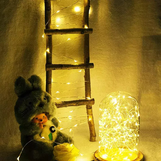 Impermeável USB LED String Lights, Silver Wire, Guirlanda, Luzes de fadas, Natal, Casamento, Feriado, Decoração do partido, 5m