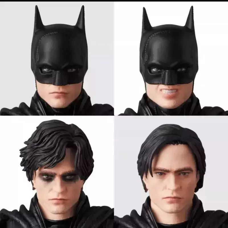 Em estoque estatuetas de anime o batman mafex robert pattinson versão do filme estatueta 6 polegadas liga da justiça batman ação crianças brinquedo