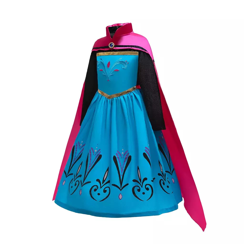 Elsa anna vestidos de princesa meninas malha lantejoulas vestido crianças cosplay neve rainha trajes halloween carnaval festa aniversário vestidos