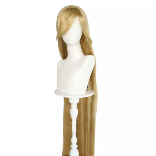 Peruca Loira Sintética Peruca Extra Longo Princesa Cabelo para As Mulheres Cosplay Daily Holiday Party Costume Perucas