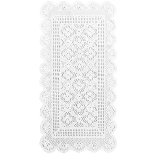 Modern Minimalista White Lace Table Runner, Nordic Style Table Decoration Set, Toalha de mesa de linho, adequado para cozinha e restaurantes