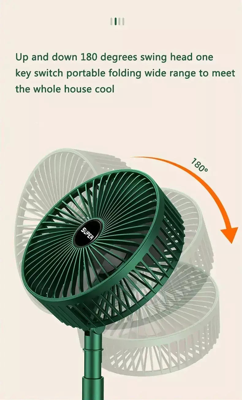 Mini ventilador elétrico portátil ajustável, Pequeno ventilador de refrigeração, Handy Desk, Casa, Escritório, Bateria de mesa, USB Recarregável