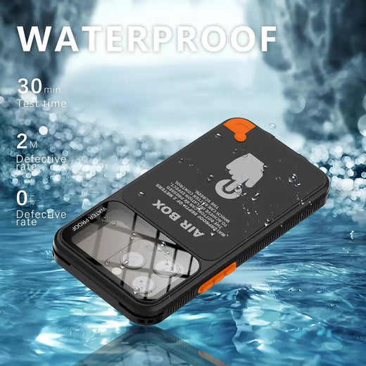 Shellbox moda janela fotografia tela de toque subaquática adequada para iphone 12 pro 13 14 15 max ip68 capa de telefone à prova d'água