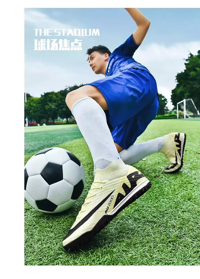 Sapatos de futebol antiderrapantes profissionais para homens, botas de treinamento Grass Society, grampos de qualidade superior, botas originais, novos