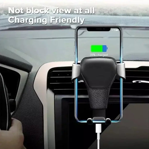 Suporte de telefone para carro por gravidade, clipe de ventilação de ar, suporte para celular móvel, smartphone, gps, suporte para carro para iphone, samsung, xiaomi