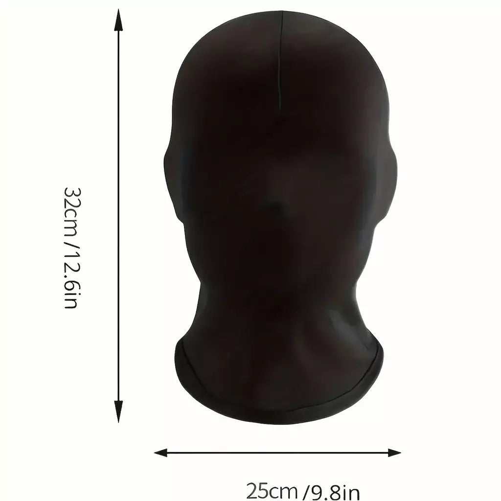 Máscara de spandex de rosto inteiro unissex, máscara de Halloween fantasia personagem escuro cosplay festa de máscaras fobia social proteção de privacidade