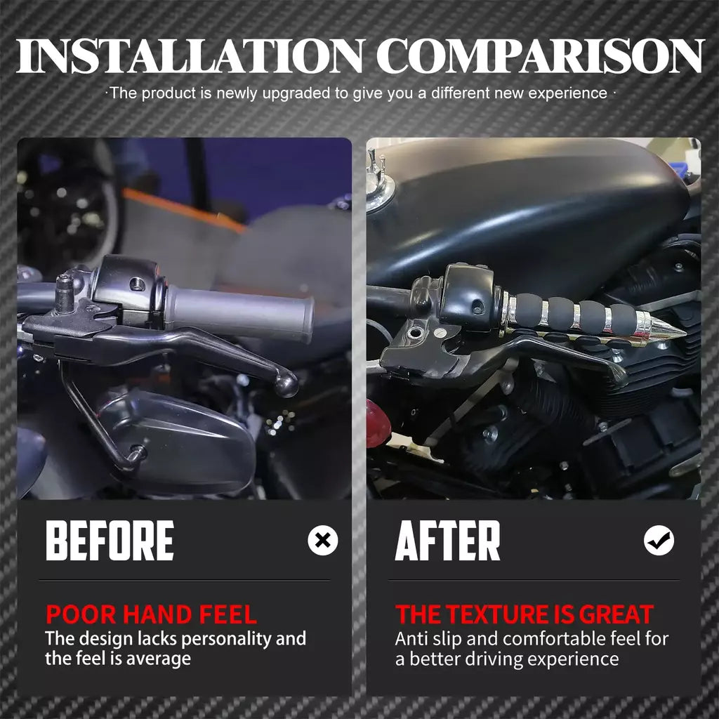 1 "apertos de mão da motocicleta 25mm guiador barra para harley touring flhr softail fat boy sportster xl 883 1200 dyna para honda