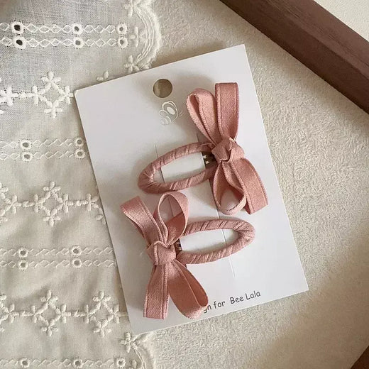 Grampos de cabelo para bebês, novo outono e inverno, série de cores de folhas, cinto de algodão, arco, clipes bb para crianças, franja, acessório de cabelo lateral