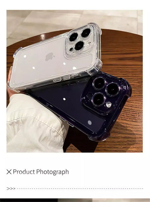 Luxo à prova de choque claro caso telefone para iphone 15 14 13 12 11 pro max 14 15 plus silicone pára-choques transparente capa traseira dura
