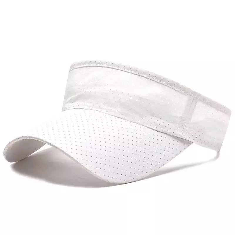 Verão Respirável Air Sun Chapéus Homens Mulheres Viseira Ajustável Proteção UV Top Vazio Solid Sports Tennis Running Sunscreen Cap Hat