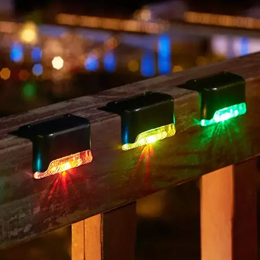 Impermeável LED Solar Stair Light, Jardim ao ar livre Passagem Pátio Terraço Guardrail Step Light, Luz Paisagem, 1 Pc, 4 Pcs, 10 Pcs, 20Pcs