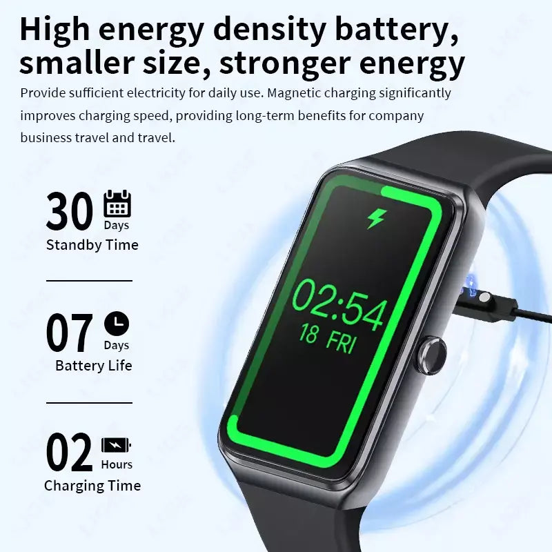 Xiaomi 2025 1.47 ''HD Relógio Inteligente Feminino Esportes Pulseira de Fitness Termômetro Monitor de Saúde À Prova D 'Água Mulheres Smartwatch