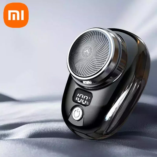 Mini barbeador elétrico para viagens masculinas, navalha portátil, aparador de barba, recarregável, recarregável, rosto