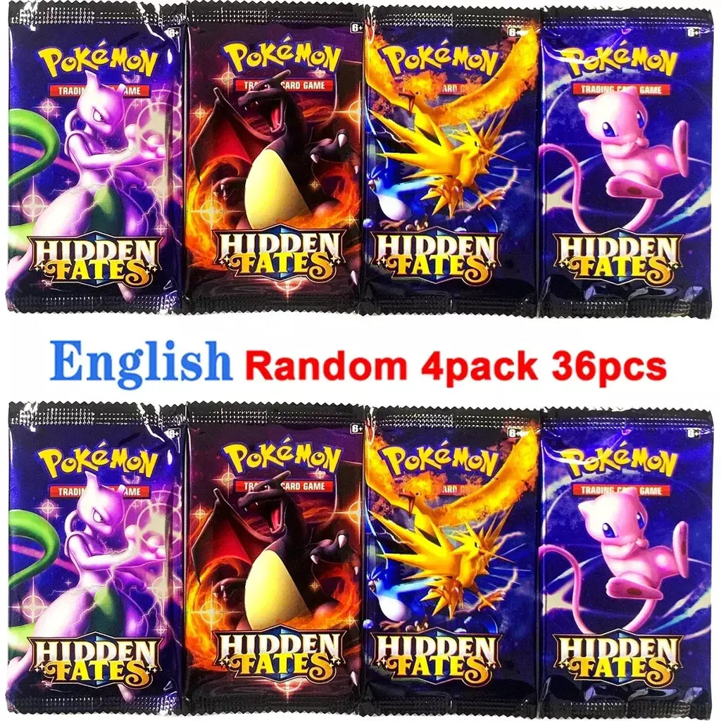 Novo 36/40 pçs caixa pokemon cartão escarlate & violeta evoluções prismáticas inglês impulsionador batalha carte negociação cartões de coleção presentes