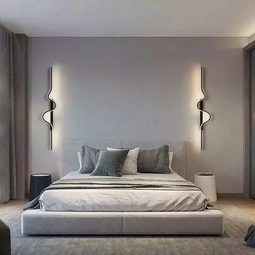 Modern Indoor LED Luzes de parede, salas, corredores, quarto, luzes de cabeceira, luzes longas minimalistas, decoração de casa