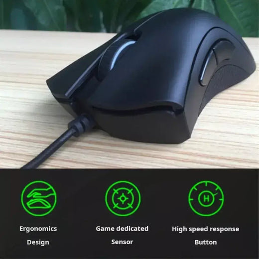 Mouse razerpuratory viper edição padrão 6400dpi com fio mouse para jogos marca mercadoria presente de aniversário presente de formatura atacado