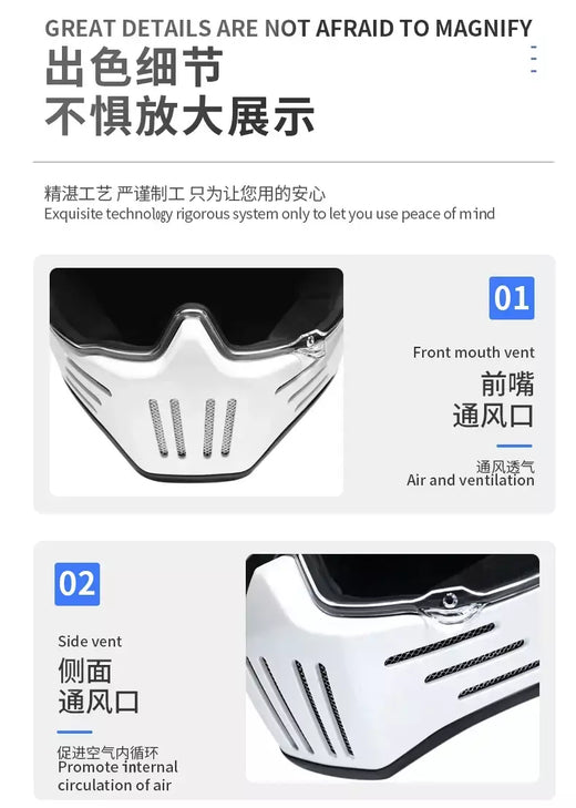 Orz rosto cheio casco moto capacete vintage chopper retro capacete de motocicleta capacete modular aprovação dot