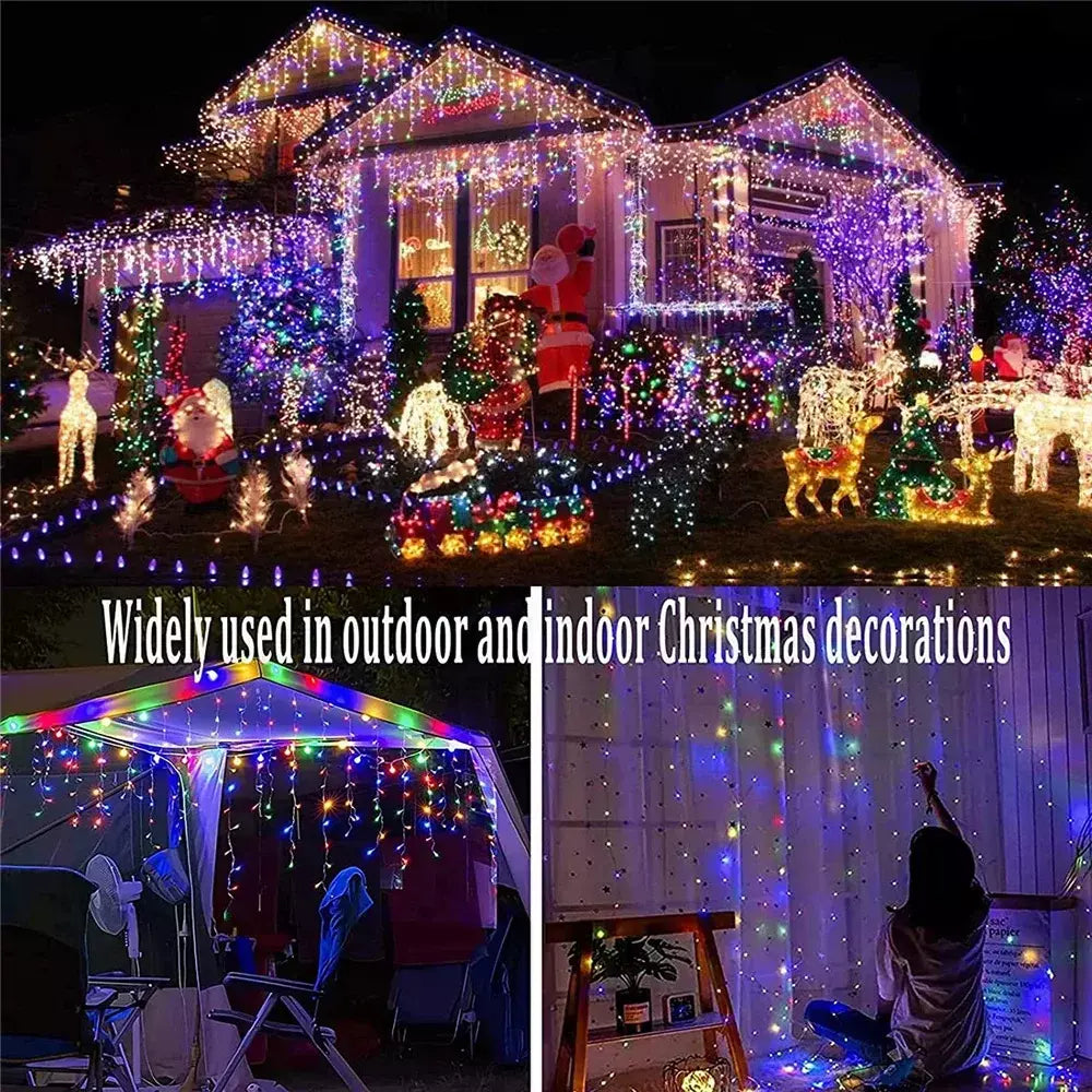 Led solar luz da corda ao ar livre jardim luzes de fadas led cintilação lâmpada à prova dwaterproof água para decoração festa natal 3.5m guirlandas jardim