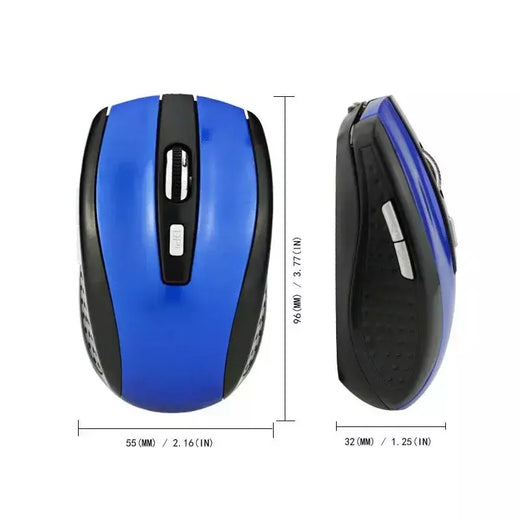 2.4G USB Red Optical Wireless Mouse 6D para Computador Laptop Gaming Mice Mouse sem fio ergonomicamente projetado