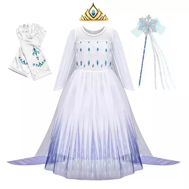 Elsa anna vestidos de princesa meninas malha lantejoulas vestido crianças cosplay neve rainha trajes halloween carnaval festa aniversário vestidos