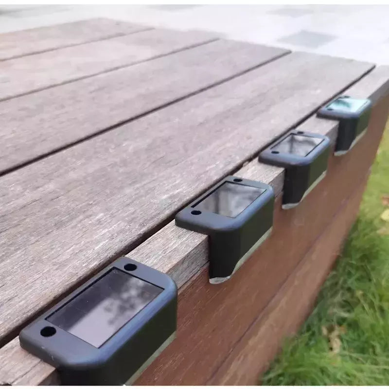 Impermeável LED Solar Stair Light, Jardim ao ar livre Passagem Pátio Terraço Guardrail Step Light, Luz Paisagem, 1 Pc, 4 Pcs, 10 Pcs, 20Pcs