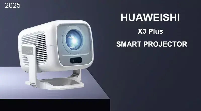 HUAWEISHI 4K Projetor Android Nativo Portátil 1080P Foco Automático 600ANSI Vídeo cinema em casa Projetor led hd externo