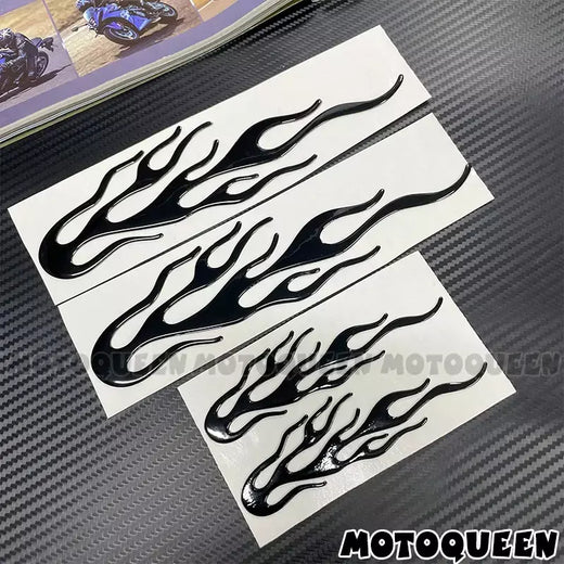 Etiqueta de chama 3d emblema vintage motocicleta estilo do carro gás tanque combustível almofada capacete decoração decalques adesivos para harley moto