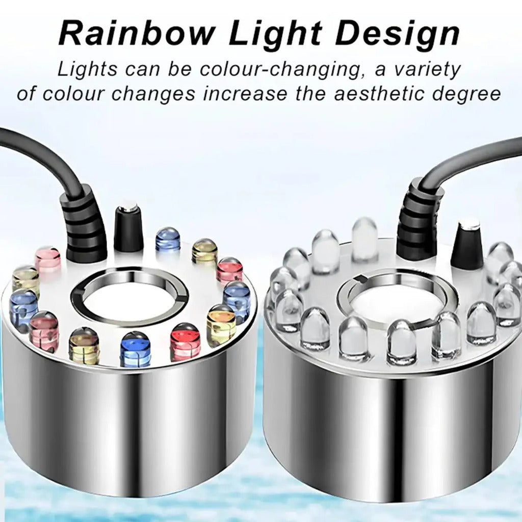 Mini led fabricante de névoa fogger kit máquinas halloween nebulização água ao ar livre para abóbora luz lagoa nevoeiro aquário máquina festa interior