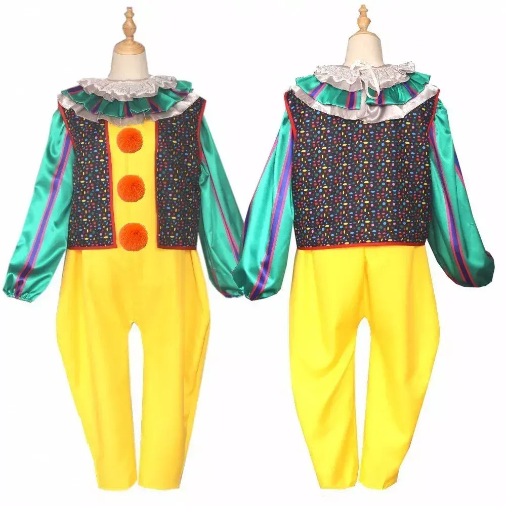 Anime noite palhaço coringa adulto pennywise cosplay traje halloween palhaço stephen king masculino feminino cos ternos roupa uniforme festa