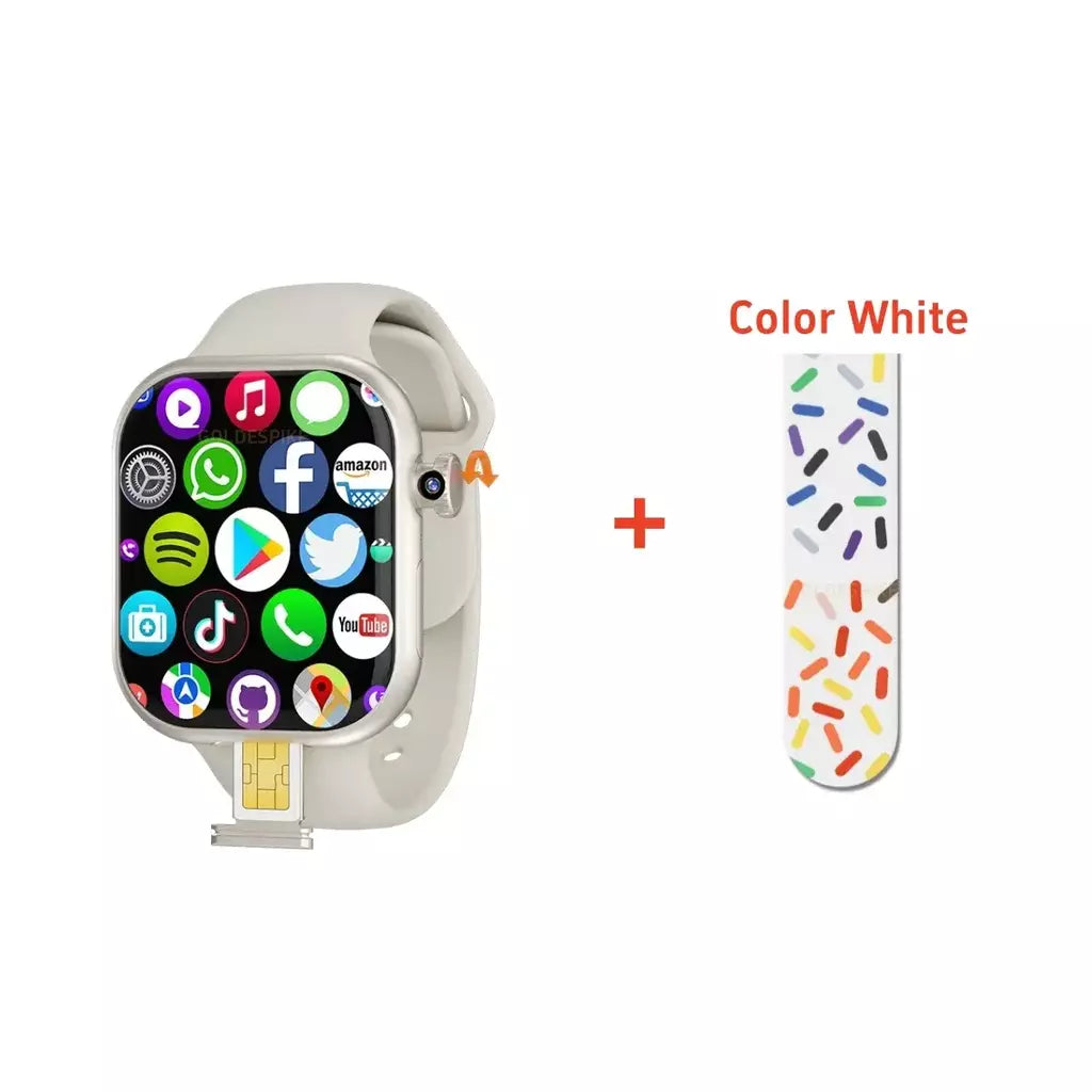 Vp29 smartwatch 5g android 256gb de armazenamento 4g/5g lte cartão sim gps wifi 2.29 polegadas 490*580 amoled relógio inteligente com câmera rotativa de 8mp