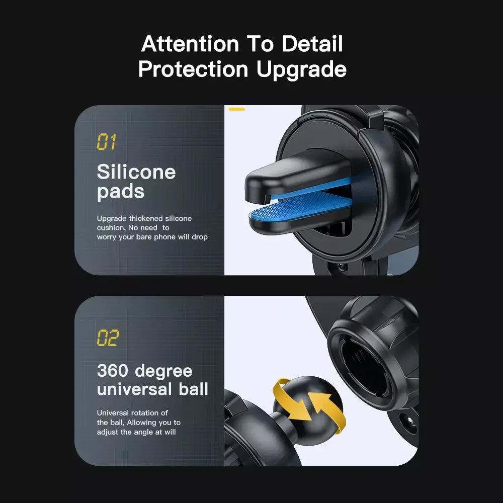 Essager gravidade suporte do telefone do carro clipe de ventilação de ar montar suporte do telefone celular no carro gps suporte para iphone 14 13 12 pro xiaomi