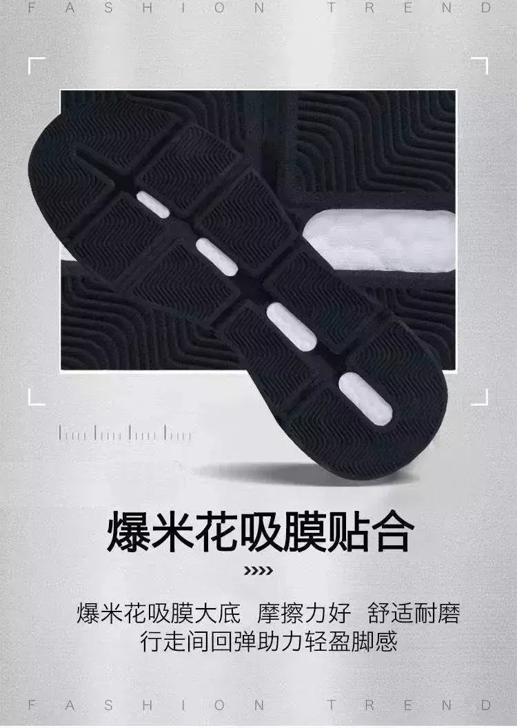 Tênis casual de slip-on masculino, tênis de corrida respirável, caminhada e treinamento ao ar livre, tênis na moda