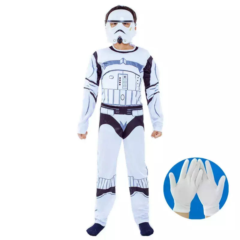 Fantasia de super-herói infantil, meninos e meninas, macacão muscular com máscara de halloween, dramatização, festa, cosplay, roupa para férias