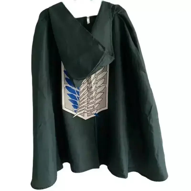 Anime ataque manto shingeki no kyojin scouting legião cosplay traje cos capa verde roupas dos homens cosplay traje feminino