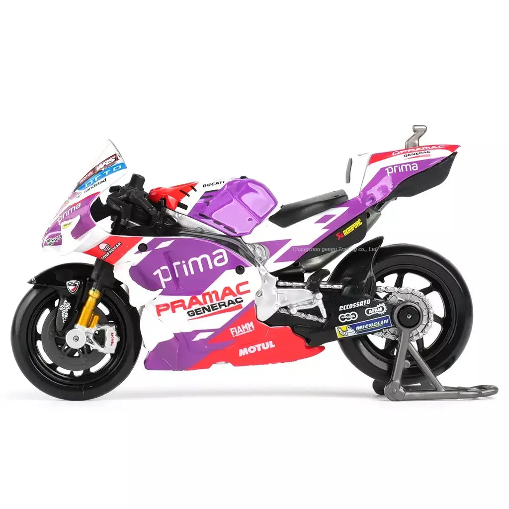Maisto 1:18 2022 GP Racing Ducati Pramac Racing Die Cast Veículos Colecionáveis Modelo de Motocicleta Brinquedos