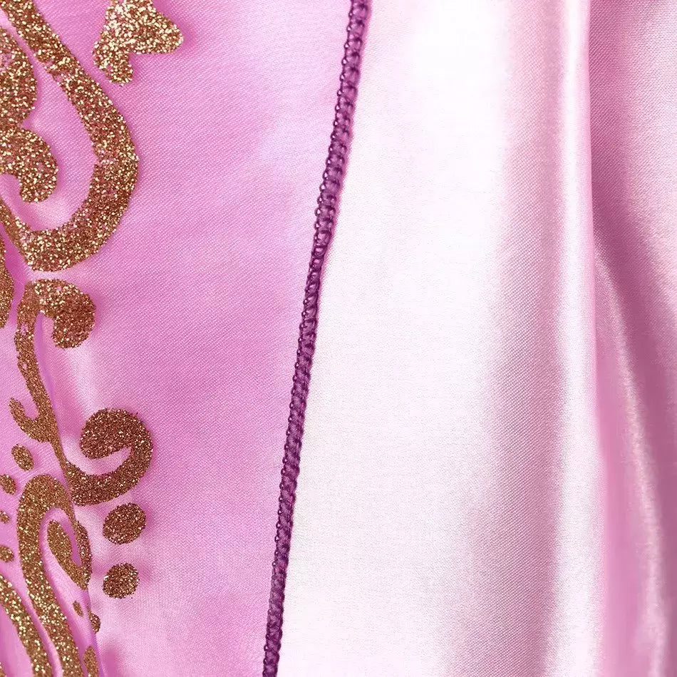 Crianças rapunzel vestido crianças festa emaranhado traje meninas verão aniversário fantasia cosplay carnaval roupas de halloween 3-8 anos