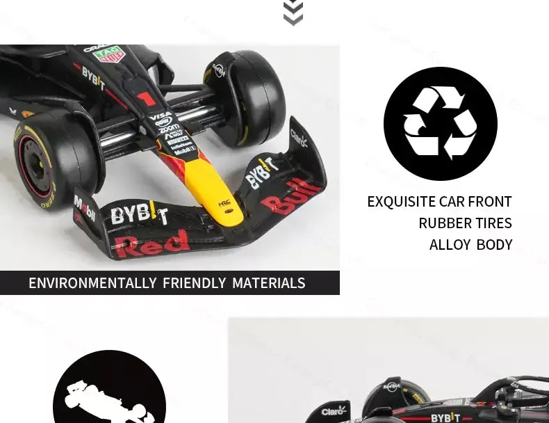 Bburago 1:43 Redbull 2024 RB20 # 1 # 11 F1 Racing Formula Car Simulação Estática Diecast Alloy Model Car