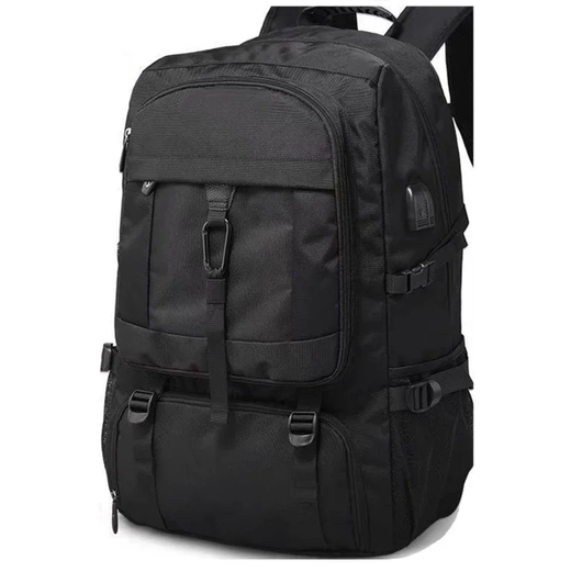 Mochila de Viagem Grande Impermeável Para Homens, Compartimento Separado De Sapatos, Bolsa De Negócios, Esportes Ao Ar Livre, Mochilas De Armazenamento Pretas, 50L, 80L