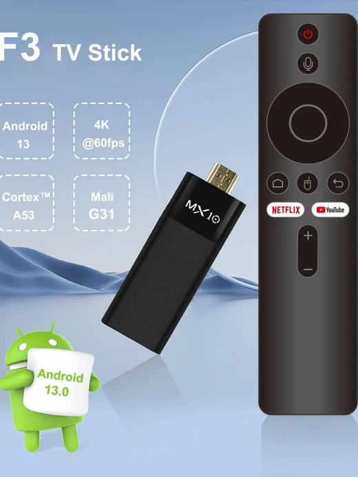 Diretamente da fábrica MX10-F3 TV Stick 4K Android 11 Allwinner H313 2.4G & 5G Wifi 2GB 16GB tv box fire tv stick 4k