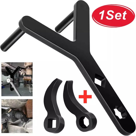1 conjunto de chave de barra de alavanca para braço de controle inferior do carro, chave de barra de alavanca para 1/2 catraca, chave aberta, meio eixo, ferramenta de desmontagem