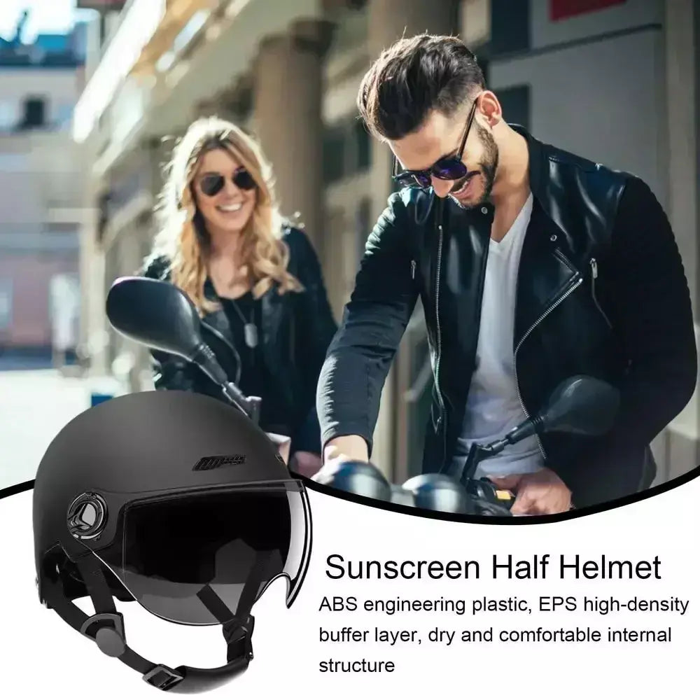 Capacete leve seguro e confortável para adultos - Óculos incluídos adequados para motocicleta E - Bicicleta de montanha