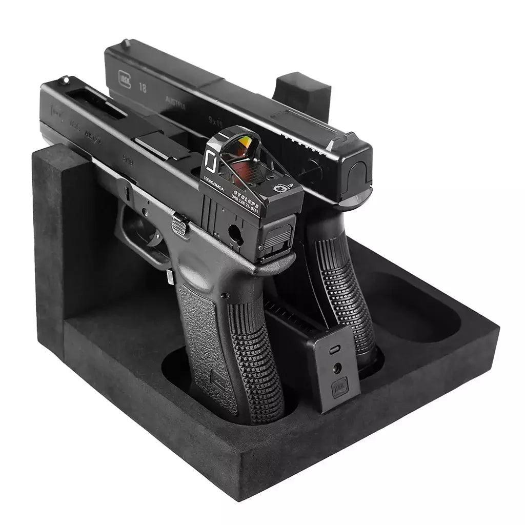 Rack de arma de espuma de eva para armazenamento de armas, suporte de pistolas, armazenamento em armário de armas, acessórios seguros para armas