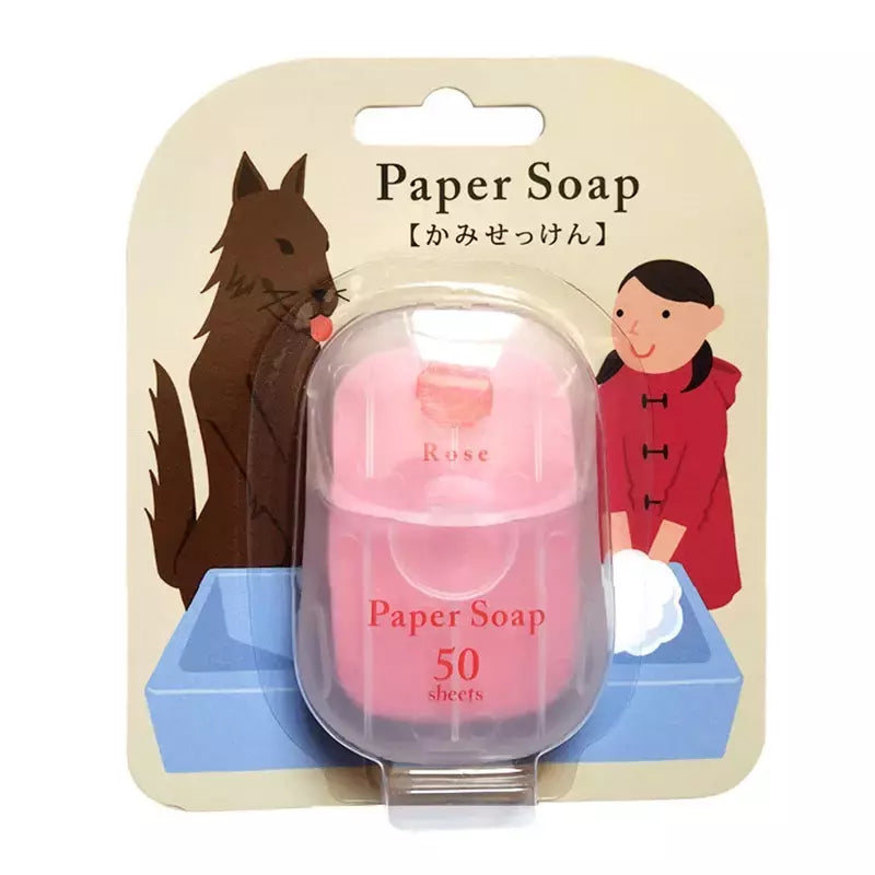 Portátil Descartável Sabão Caixa De Papel, Viagem Lavar A Mão, Banho Limpo, Scented Slice Sheets, Mini Papel Sabão, Fontes Do Banheiro, 50Pcs
