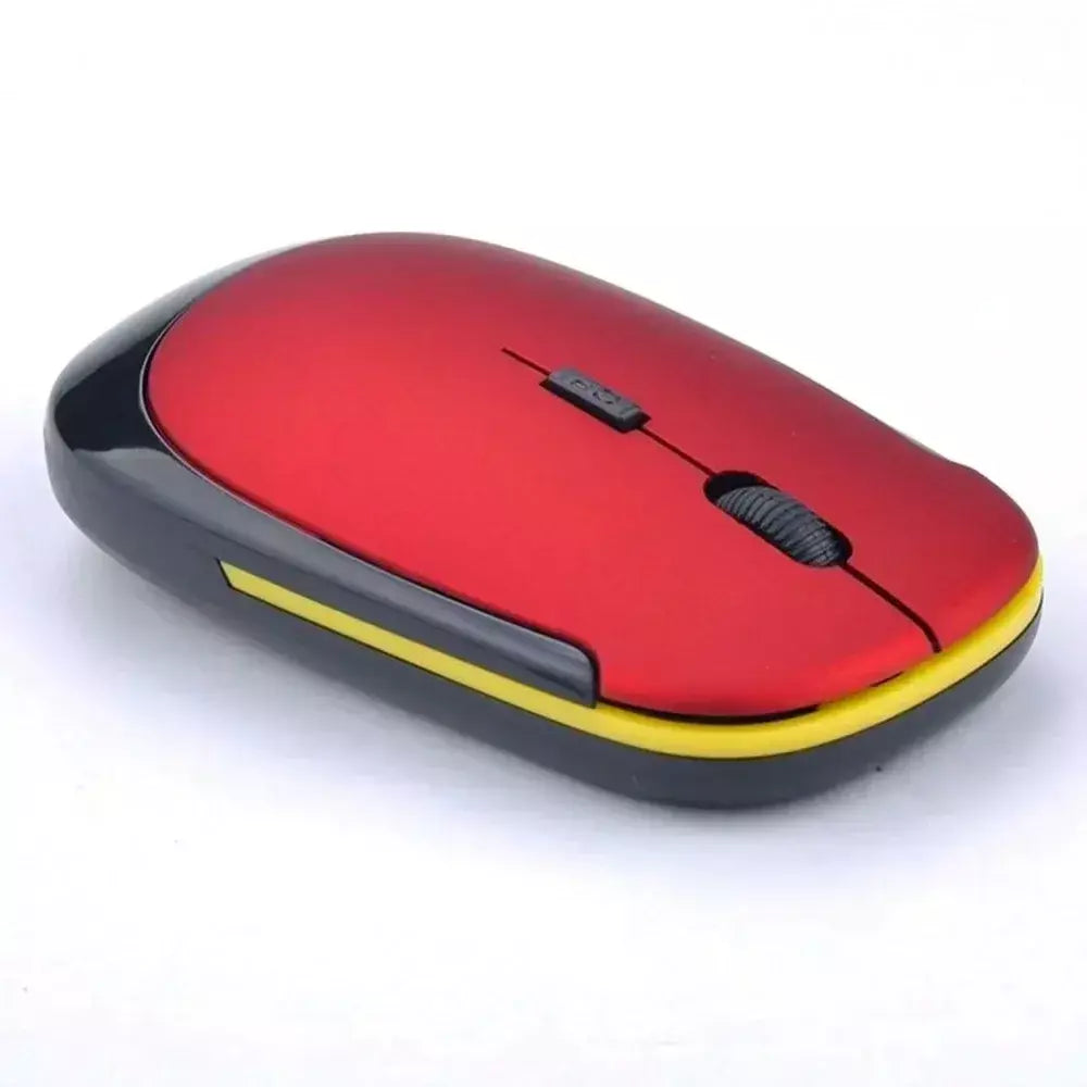 Mouse sem fio portátil de 2,4 GHz + receptor USB 1600DPI 10m Mouse para jogos para Macbook Laptop PC